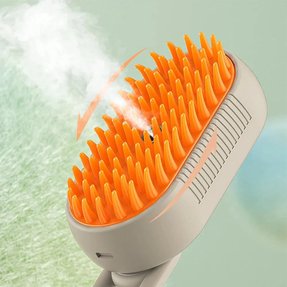 Steam Grooming Brush for Pets