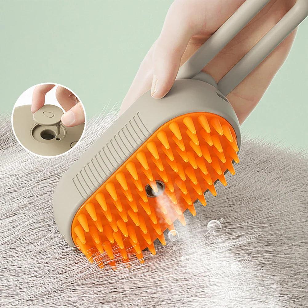 Steam Grooming Brush for Pets